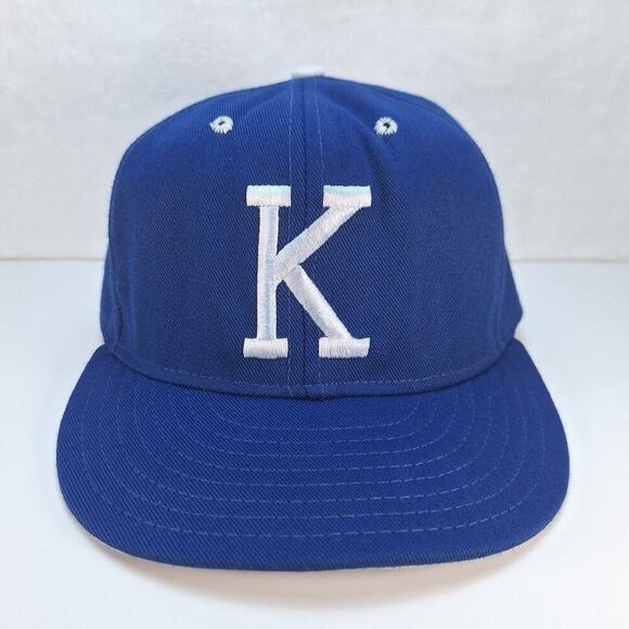 Vintage Kentucky Wildcats Blue Basic "K" 1990s Pro Line Pro Model USA Hat 7 1/8 - Picture 1 of 8